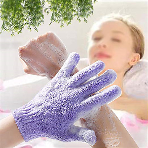 

New Exfoliating Bath Glove Shower Skin Care Back Body Scrub Cleaning Massage Mitt Rubbing Mud Sponge Health Beauty Wash Tool