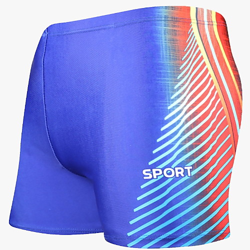 

Men's Beach board shorts Swimwear Swimsuit - 3D Print Quick Dry L XL XXL Blue