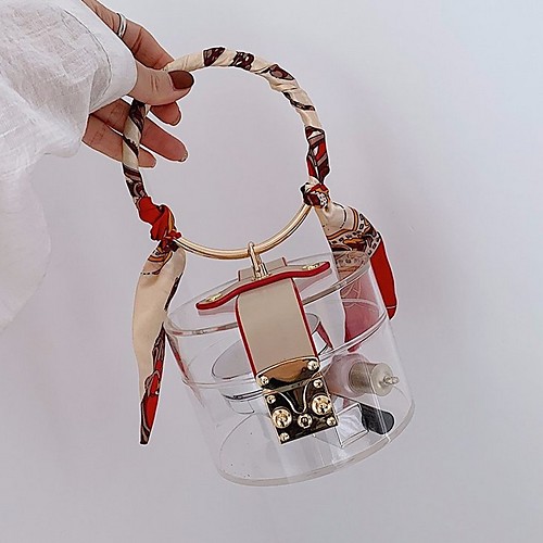 

Women's PU Top Handle Bag Handbags White