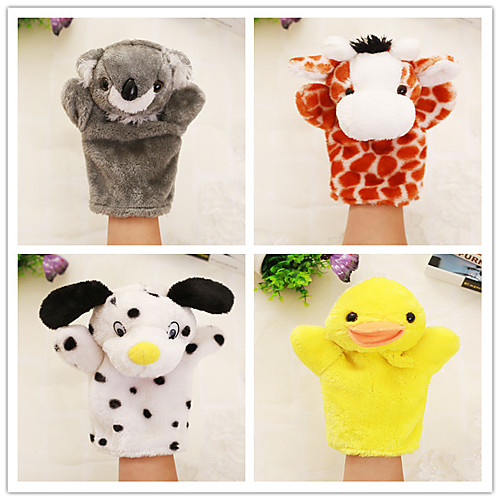

4 pcs Educational Toy Hand Puppet Stuffed Animal Plush Toy Animal Series Koala Duck Parent-Child Interaction PP Plush 32cm Imaginative Play, Stocking, Great Birthday Gifts Party Favor Supplies Boys