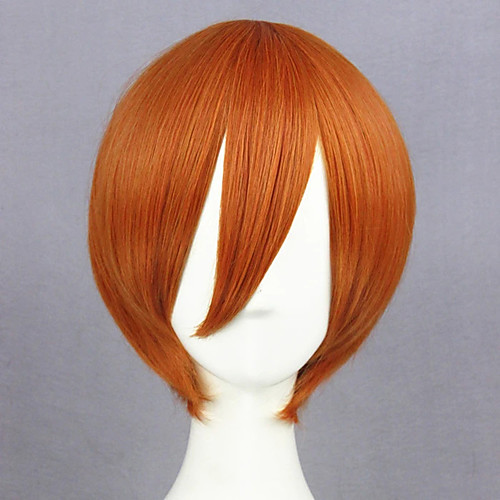 

Cosplay Wig Hoshizora Rin Love Live Straight Cosplay Asymmetrical With Bangs Wig Short Brown Synthetic Hair 12 inch Women's Anime Cosplay Cool Brown