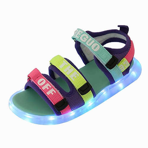 

Girls' LED Shoes PVC Sandals Little Kids(4-7ys) Black / Blue Summer