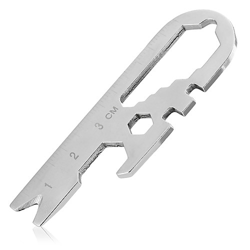 

Outdoor Knife Multi Function Keychain Multi-functional Easy Carrying Multi-tool Stainless Steel Camping / Hiking / Caving Titanium 1 pcs