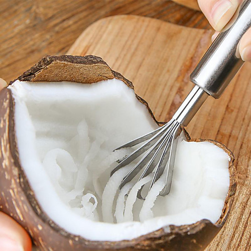 

Coconut Shaver Stainless Steel Kitchen Fruit Tools Fish Skin Scale Scraper Peeler Cleaning Tool Accessories