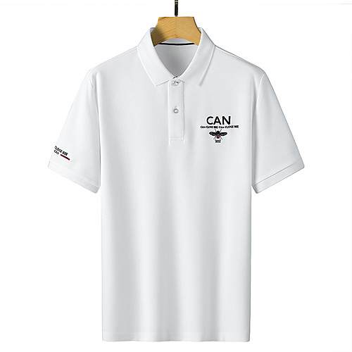 

Men's Solid Colored Embroidered Polo Business Basic Daily Work White / Black / Blue / Red