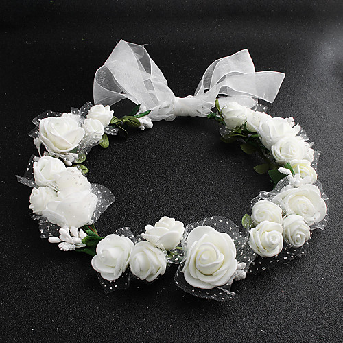 

Fabric Headbands with Flower 1 Piece Wedding / Party / Evening Headpiece