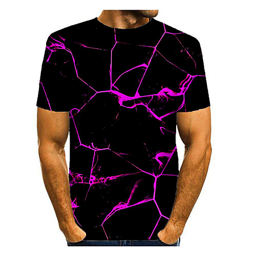 

Men's Galaxy Graphic Space Print T-shirt Basic Daily Purple