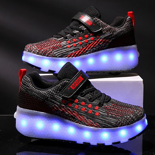 

Girls' USB Charging PVC Trainers / Athletic Shoes Little Kids(4-7ys) Red / Pink / Blue Summer