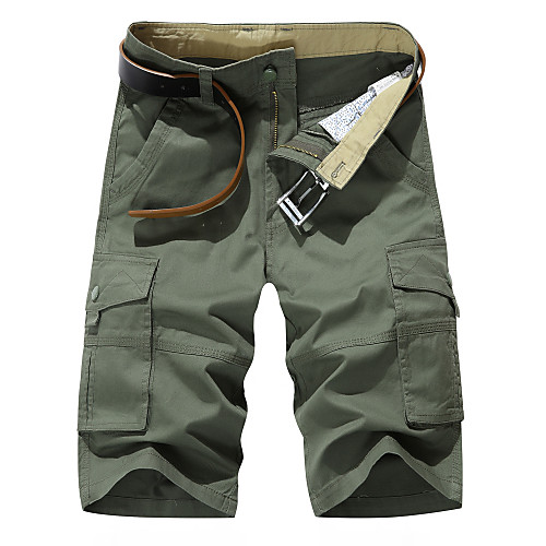 

Men's Basic Daily Shorts Tactical Cargo Pants - Solid Colored Breathable Army Green Khaki US32 / UK32 / EU40 / US36 / UK36 / EU44 / US38 / UK38 / EU46