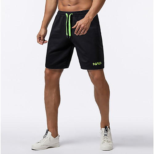 

Men's Sporty Basic Daily Going out Slim Chinos Shorts Pants - Solid Colored Letter Drawstring Outdoor Spring Summer Black US32 / UK32 / EU40 / US34 / UK34 / EU42 / US36 / UK36 / EU44