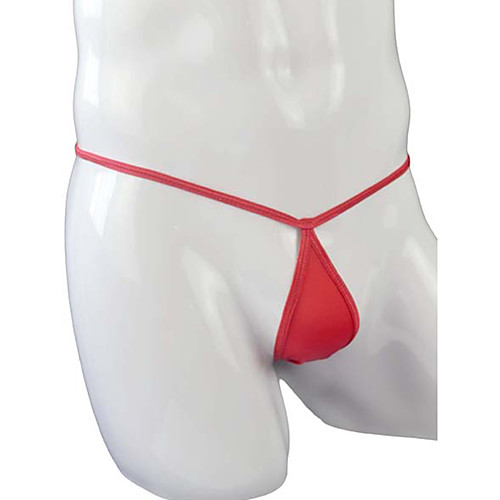 

Men's Basic G-string Underwear - Normal Low Waist Red One-Size