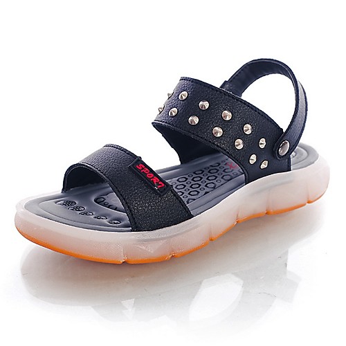 

Girls' LED Shoes PVC Sandals Little Kids(4-7ys) White / Black / Gold Summer