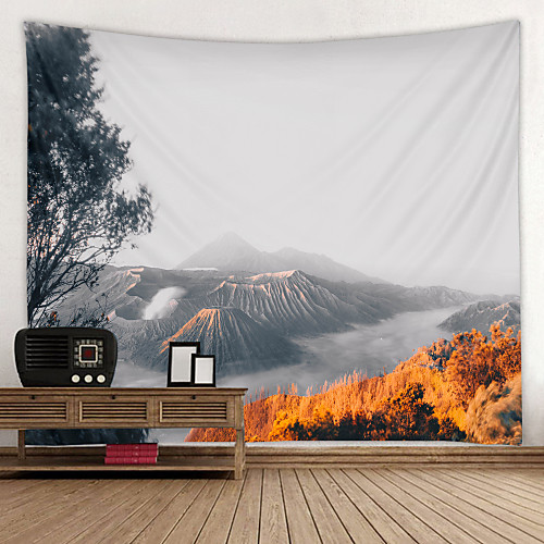 

Caldera Landscape Digital Printed Tapestry Decor Wall Art Tablecloths Bedspread Picnic Blanket Beach Throw Tapestries Colorful Bedroom Hall Dorm Living Room Hanging