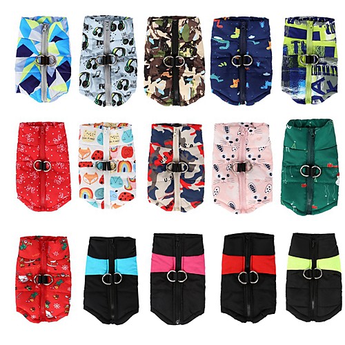 

Dog Coat Hoodie Pajamas Solid Colored Casual / Daily Outdoor Winter Dog Clothes Puppy Clothes Dog Outfits Black / Red Blue / Yellow Camouflage Color Costume for Girl and Boy Dog Cotton S M L XL XXL