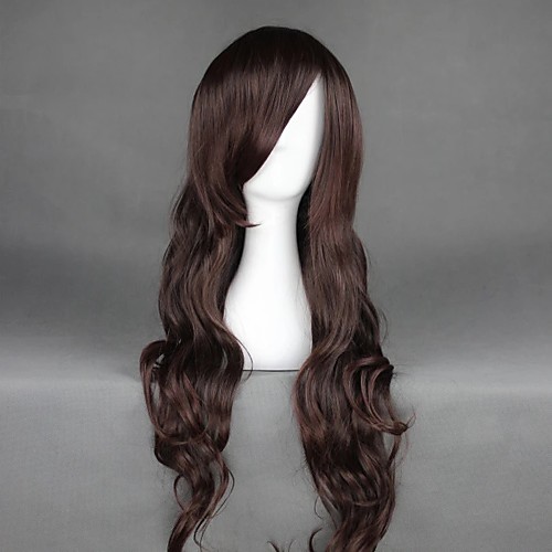 

Cosplay Wig Inukashi No.6 Original Soundtrack Curly Cosplay Halloween With Bangs Wig Long Brown Synthetic Hair 25 inch Women's Anime Cosplay Creative Brown