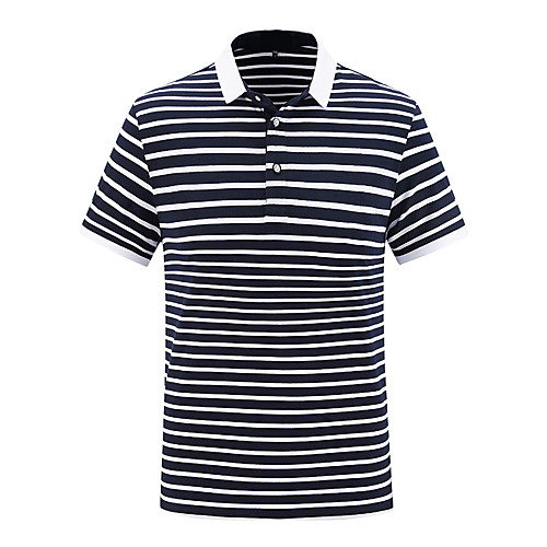 

Men's Striped Polo Business Basic Daily Work White / Blue / Green