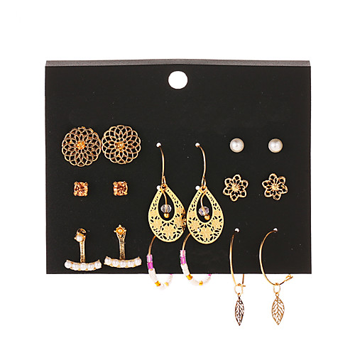 

Women's Drop Earrings Hoop Earrings Earrings Vintage Style Mini Earrings Jewelry Gold For Street Gift Daily Club Bar