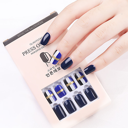 

12pcs Plastics Novelty Light and Convenient Simple Elegant Party / Evening Daily Artificial Nail Tips for Finger Nail / Romantic Series