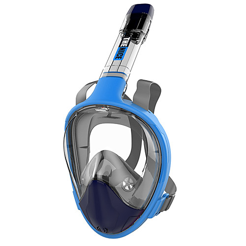 

Snorkel Mask Full Face Mask Underwater Leak-Proof Anti Fog Single Window - Diving Silicone - For Adults Yellow Red Blue
