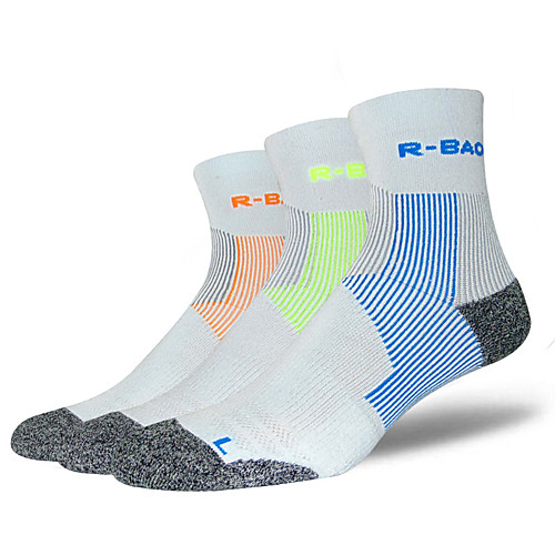 

Athletic Sports Socks Running Socks 1 Pair Men's Socks Breathable Sweat-wicking Comfortable Running Active Training Jogging Sports Color Block Chinlon Elastane Cotton fluorescent green Orange Blue