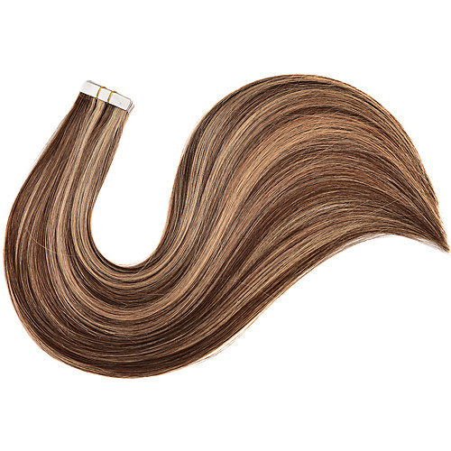 

Tapes Hair Extensions Remy Human Hair 20pcs Pack Straight Hair Extensions