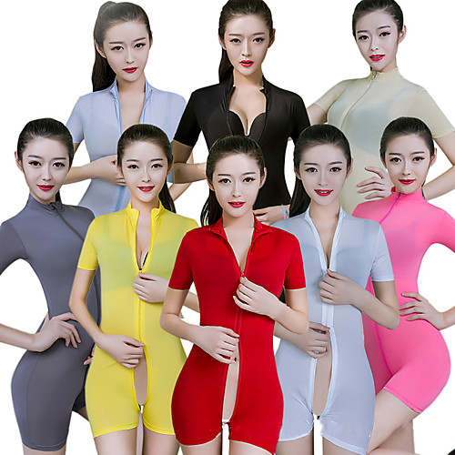 

Zentai Suits Catsuit Skin Suit Ninja Adults' Cosplay Costumes Ultra Sexy Solid Color Women's Halloween Valentine's Day / Leotard / Onesie
