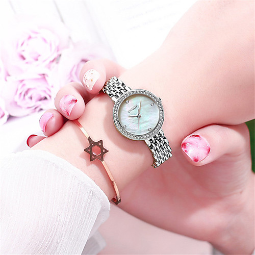 

Women's Steel Band Watches Minimalist Fashion Stainless Steel Japanese Quartz Rose Gold Silver Water Resistant / Waterproof 30 m 1 pc Analog One Year Battery Life