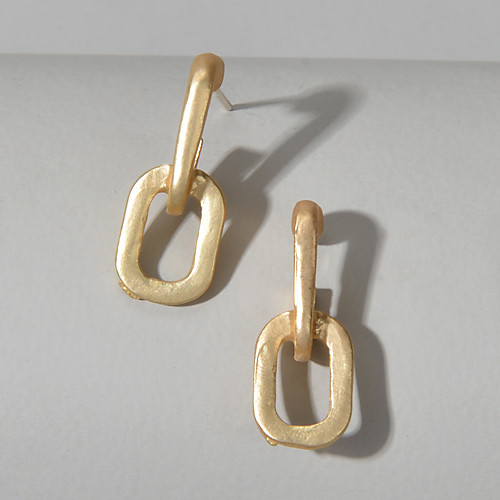 

Women's Earrings Geometrical Wedding European Trendy Sweet Modern French Earrings Jewelry Gold For Birthday Party Evening Engagement Vacation Beach 1 Pair