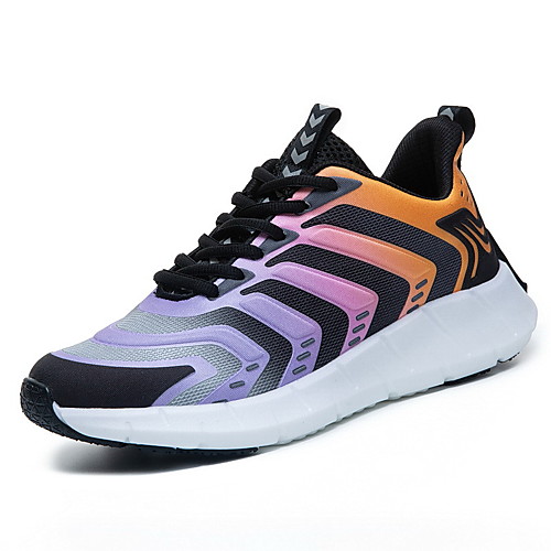 

Men's Spring / Fall Sporty / Casual Daily Trainers / Athletic Shoes Running Shoes / Walking Shoes Tissage Volant Breathable Non-slipping Wear Proof Black / White / Black / Red / Purple Color Block
