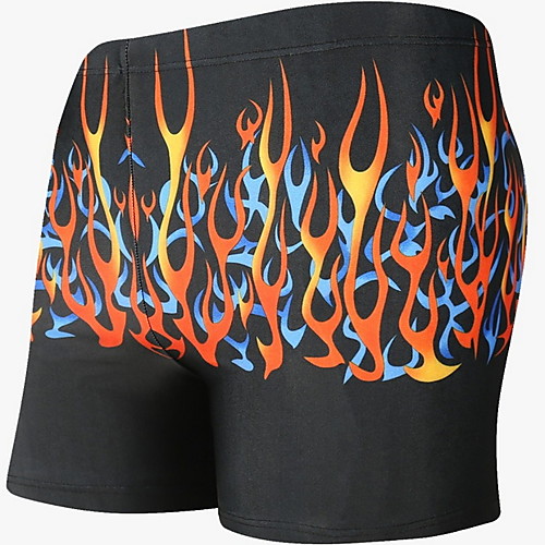 

Men's Beach board shorts Swimwear Swimsuit - 3D Print Quick Dry L XL XXL Black Blue