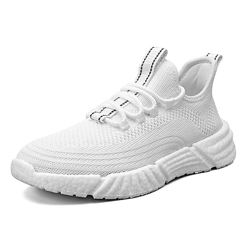 

Unisex Trainers / Athletic Shoes 2020 Spring / Summer Flat Heel Round Toe Daily Outdoor Mesh White / Black
