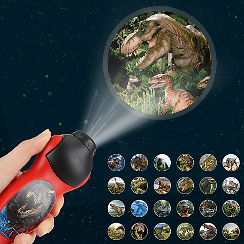 

Flashlights Projector Lights Dinosaur LED Lighting Strange Toys Batteries Powered Button Battery Child's for Birthday Gifts and Party Favors 1 pcs Daily Wear