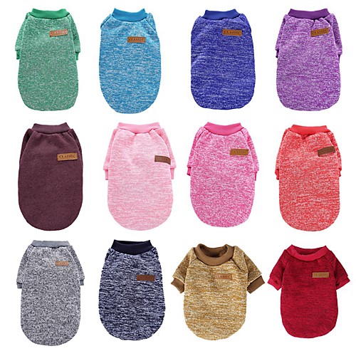 

Cat Dog Shirt / T-Shirt Dog Clothes Wine Pearl Pink Purple Costume Cotton Cartoon Casual / Daily XS S M L XL XXL