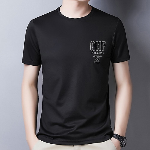 

Men's Letter T-shirt Daily White / Black