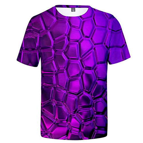 

Men's Graphic Print T-shirt Daily Purple