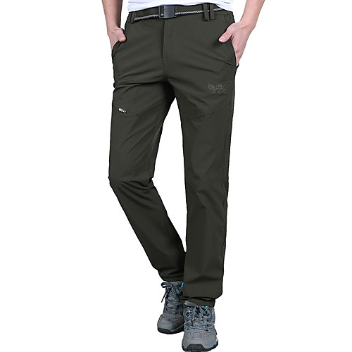 

Men's Hiking Pants Outdoor Standard Fit Quick Dry Spandex Bottoms Camping / Hiking / Caving Traveling Dark Grey Army Green Light Grey M L XL XXL XXXL