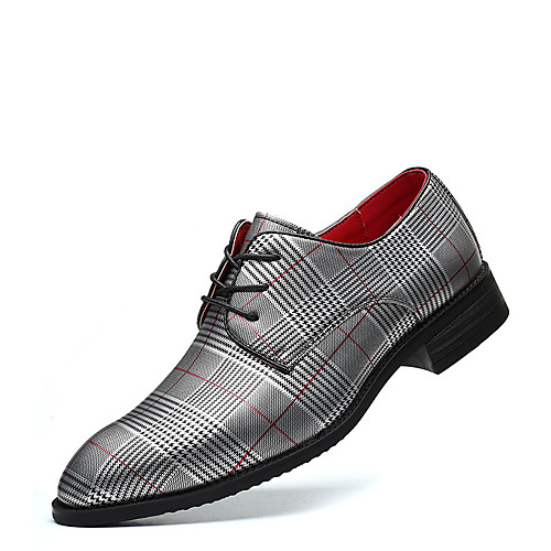 

Men's Oxfords Casual Classic Daily Office & Career Faux Leather Non-slipping Wear Proof White Black Fall Summer