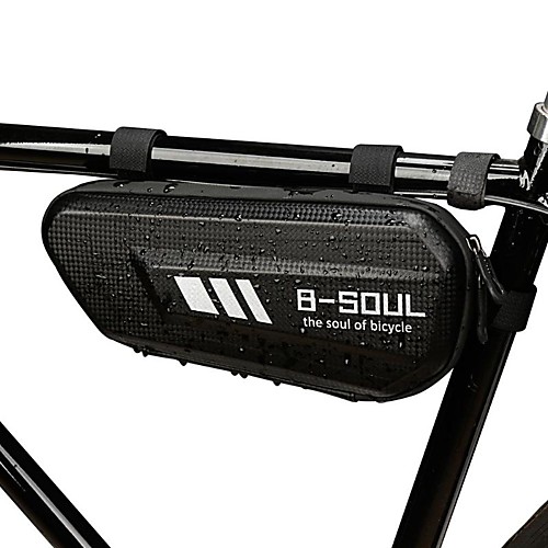 

2 L Bike Frame Bag Top Tube Triangle Bag Reflective Large Capacity Waterproof Bike Bag Waterproof Fabric EVA Bicycle Bag Cycle Bag Outdoor Exercise