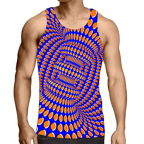 

Men's Graphic 3D Print Print Tank Top Daily Purple