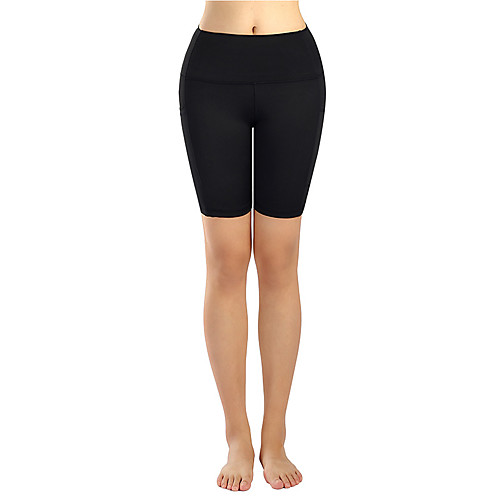 

Women's Yoga Shorts Pocket Fashion Black Red Green Blue Gray Yoga Running Fitness Shorts Sport Activewear Comfy Quick Dry Tummy Control Butt Lift High Elasticity