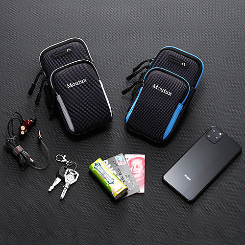 

Phone Armband Running Armband for Running Hiking Outdoor Exercise Traveling Sports Bag Reflective Adjustable Waterproof Polyester Men's Women's Running Bag Adults