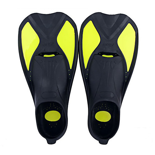 

Diving Fins Long Blade Adjustable Strap Diving Snorkeling Scuba Silicone Neoprene - for Kids Yellow Blue