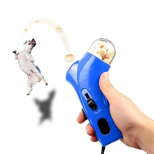 

Creative Dog Food Treat Launcher Pet Snack Mini Feeder Catapult Interactive Toys Jump Training Tools