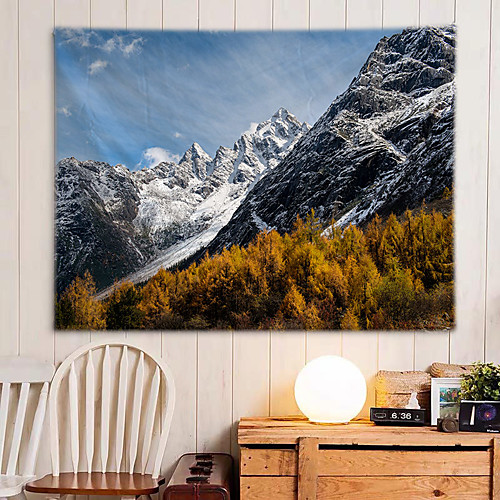 

Home Living Tapestry Wall Hanging Tapestries Wall Blanket Wall Art Wall Decor Forest Tree Blue Sky Cloudy Tapestry Wall Decor