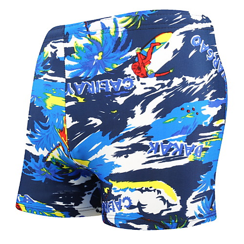 

Men's Royal Blue Beach board shorts Swimwear Swimsuit - 3D Letter Print Quick Dry L XL XXL Royal Blue