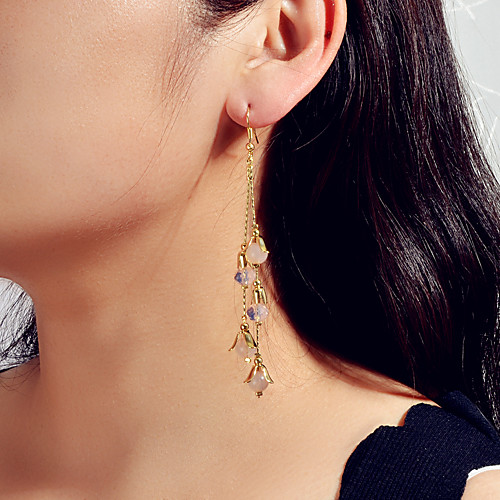 

Women's Earrings Pear Cut Cherry Wedding European Trendy Sweet Modern French Earrings Jewelry Gold For Wedding Party Evening Engagement Vacation Beach 1 Pair