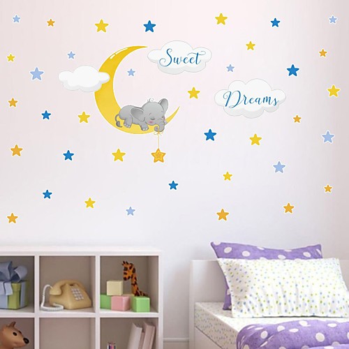 

Animals Stars Wall Stickers Plane Wall Stickers Decorative Wall Stickers PVC Home Decoration Wall Decal Wall / Window Decoration 1pc