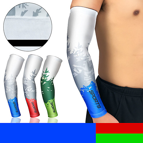 

UV Sun Protection Cooling Arm Sleeves Compression Arm Cover Shield Sleeves Sun Sleeves Lightweight Anti-Slip Ultraviolet Resistant Polyster Lycra for Fishing Hiking Outdoor Exercise 1 Pair