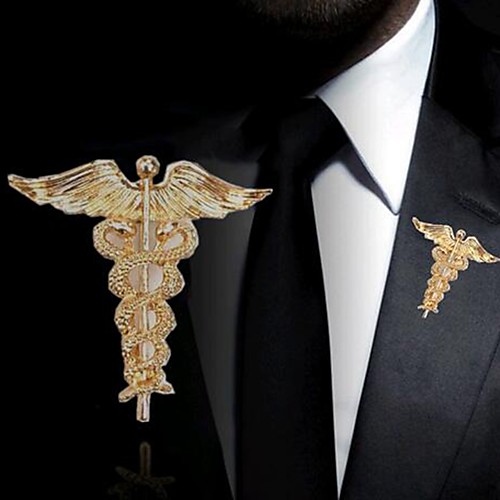 

Men's Brooches Bolster European Brooch Jewelry Gold Silver For Daily Wear
