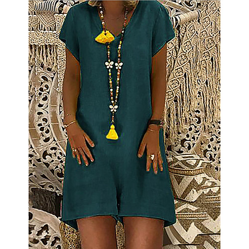 

Women's Black Blue Yellow Romper Solid Colored Color Block